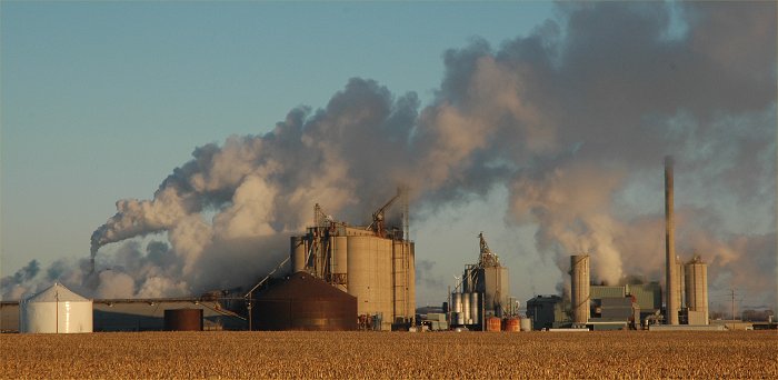 Steam bellows into the frigid morning